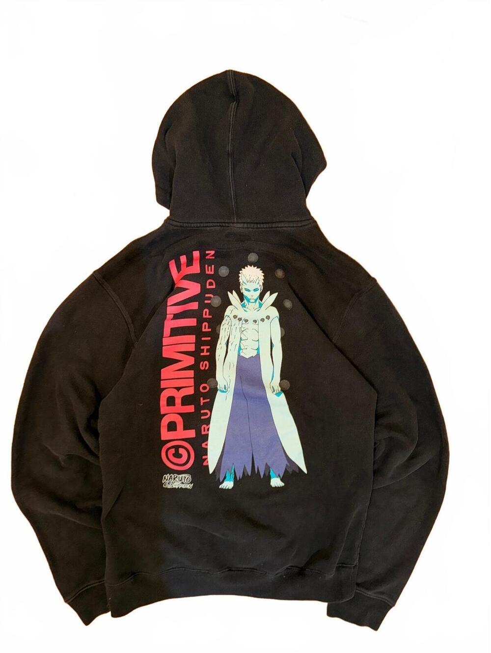 Primitive x Naruto Shippuden Obito Hoodie Black Medium Pullover